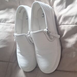 Women's White Slip-On Shoes